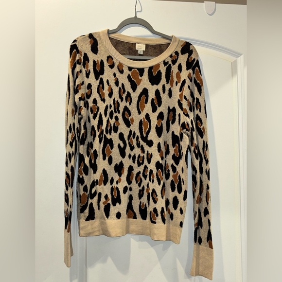 a new day Sweaters - A New Day Leopard Print Sweater